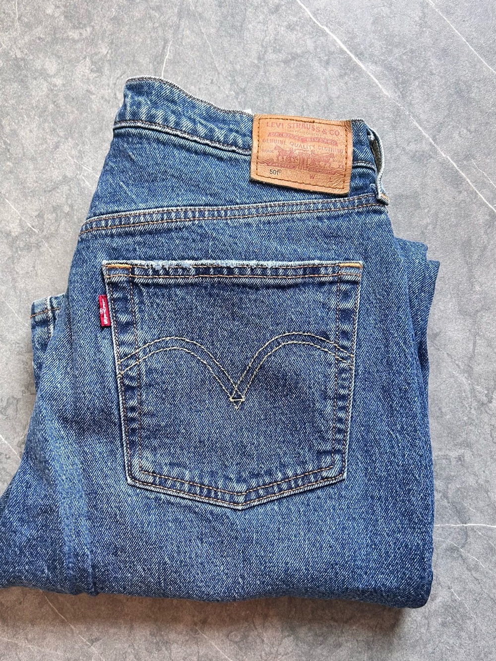 Levi's 501 Women’s Straight-Leg Blue Denim Jeans
